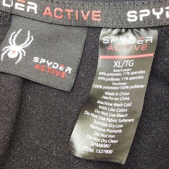 Spyder Active Black Quarter Zip ProWB Performance Long Sleeve Pullover - Picture 12 of 12